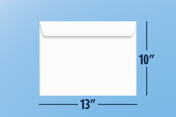 10x13 Booklet Envelope Dimensions