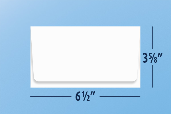 6 3/4 Remit Envelope Dimensions